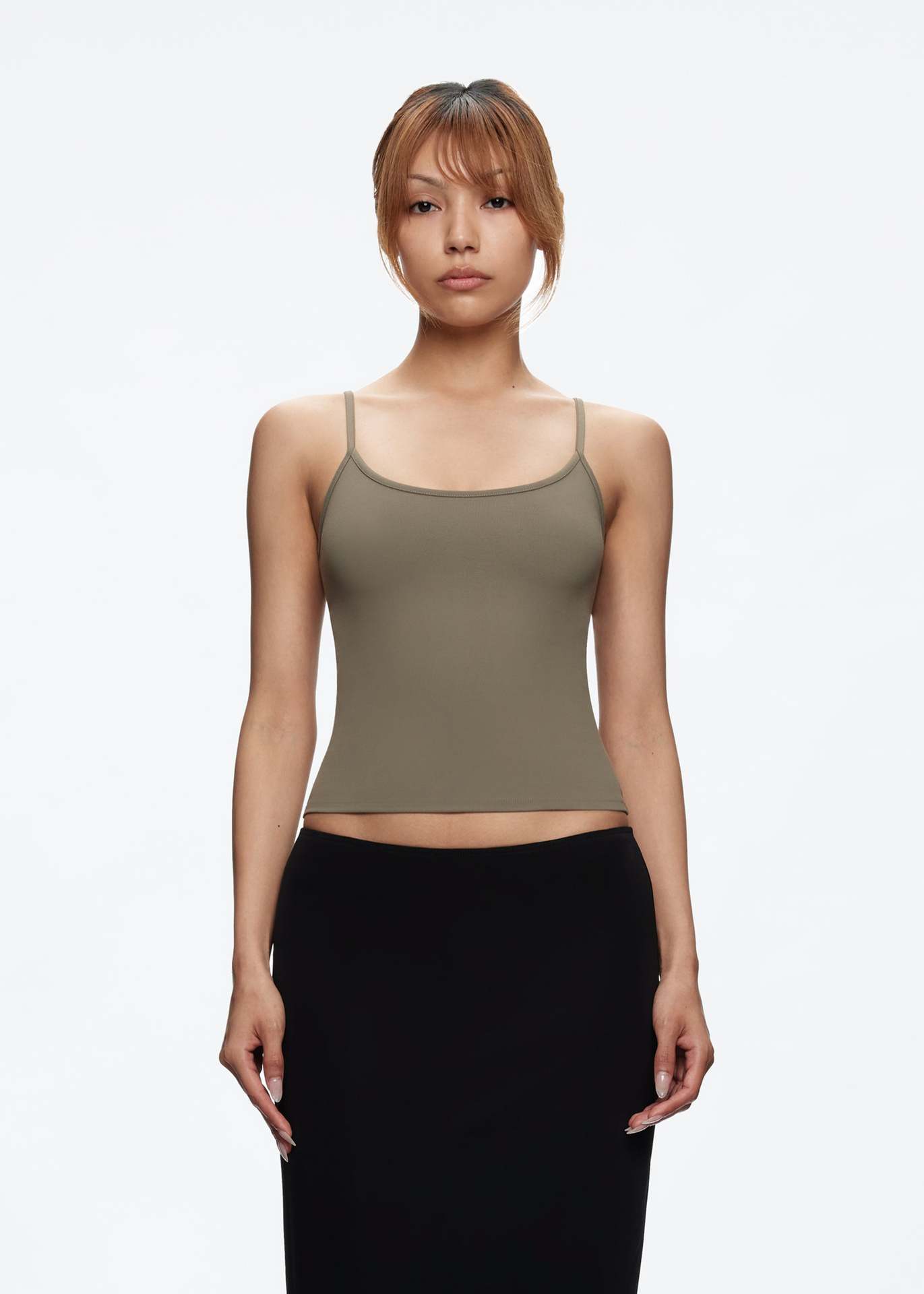 Hot Girl Basic Elastic Quick-drying Top Running Workout Vest Inner Wear