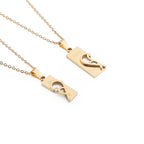 💞 Paar-Halsketten „Love“ – geschliffen & poliert