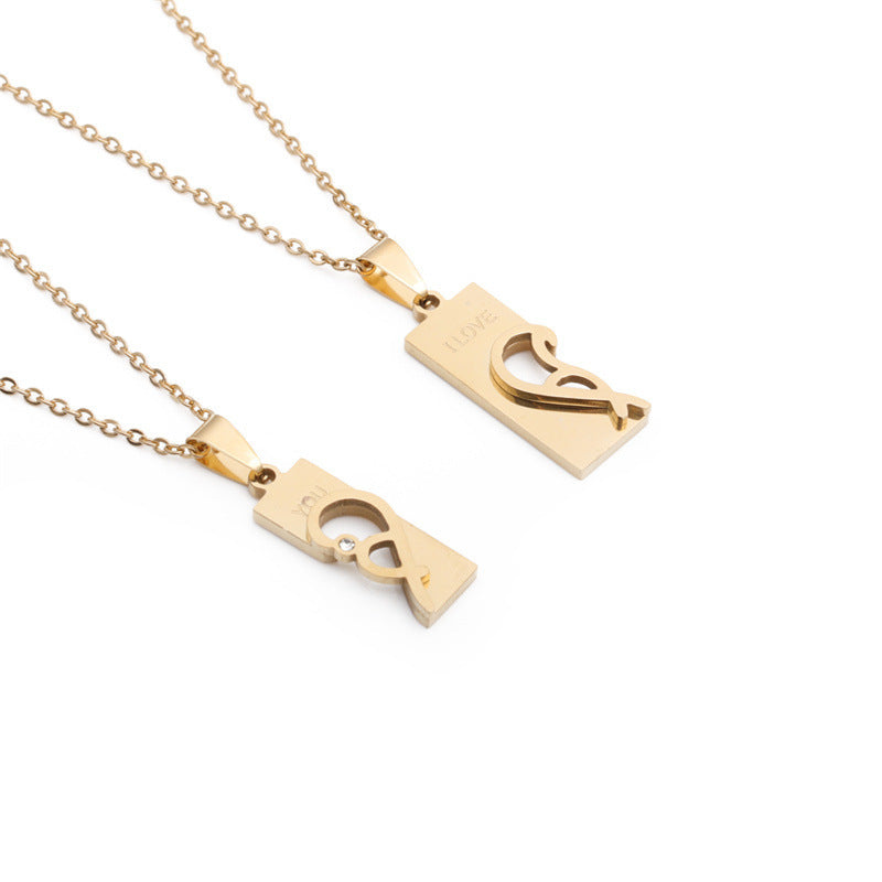 💞 Paar-Halsketten „Love“ – geschliffen & poliert