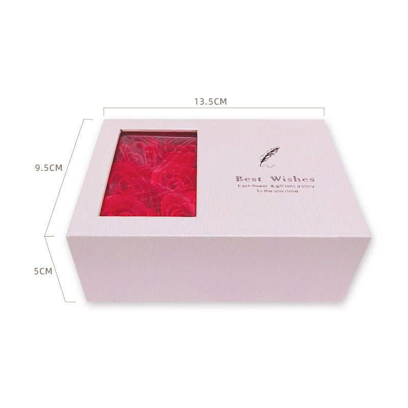 🌹 Schmuck-Geschenkbox „Rose“ – Hartes Leder-Etui (Korean Style)