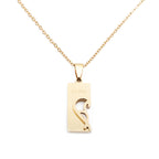 💞 Paar-Halsketten „Love“ – geschliffen & poliert