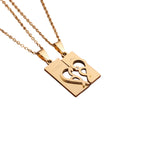 💞 Paar-Halsketten „Love“ – geschliffen & poliert